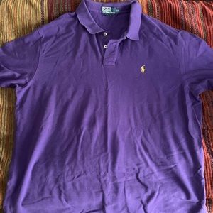 Classic Polo-Ralph Lauren Purple w/gold man XXL
